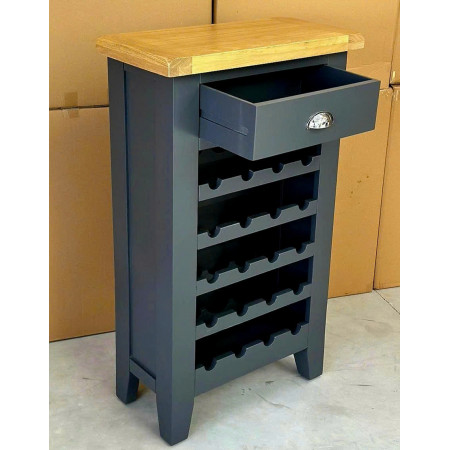 TT-WC-CH : Kệ Rượu Trang Trí - Màu Than + Vàng Gỗ